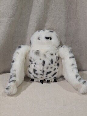 FolkManis Owl Hand Puppet 'Snowy' Movable Head & Wings Imaginary 22" Wingspan